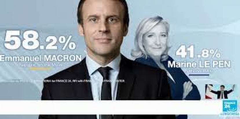 Conferma di Macron in Francia
