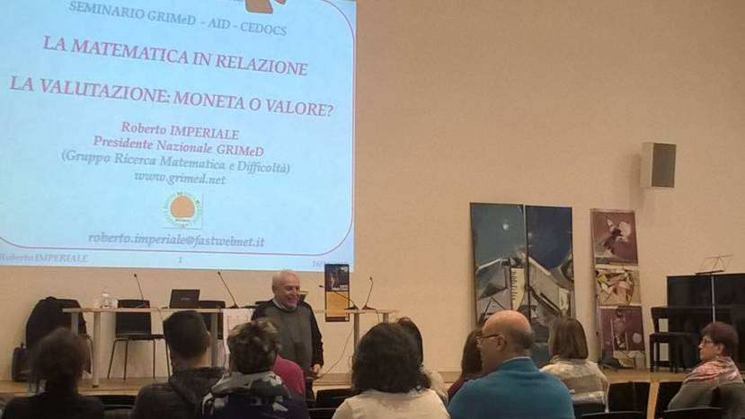 “MATEMATICA IN RELAZIONE”: seminario a Bolzano con il prof. Roberto Imperiale, presidente nazionale GRIMeD