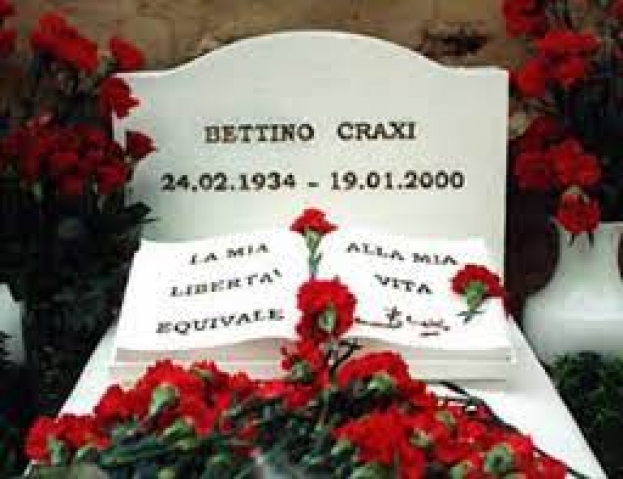 23&deg; anniversario della morte di Bettino Craxi