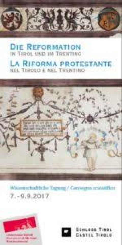 A Castel Tirolo il convegno "La Riforma protestante nel Tirolo e nel Trentino" dal 7 al 9 settembre